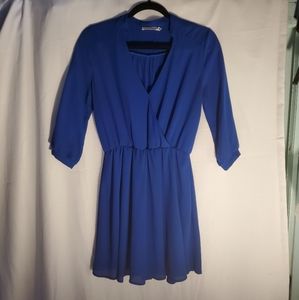 Lush Kendal Blue 3/4 Sleeve Dress ASO Teen Wolf